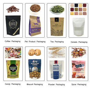 Ingrosso Design originale personalizzato Doypack sacchetti di alluminio opaco in piedi borsa per alimenti per animali domestici e <span class=keywords><strong>semi</strong></span> di <span class=keywords><strong>fiori</strong></span> verdi - Product Image 5