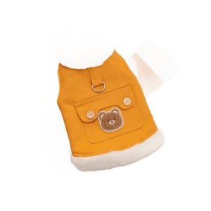 Veste en coton pour chien avec poche pour chat, ours en peluche, pour l'automne et l'hiver, pour garder au chaud, ours en peluche épais, vêtements mignons pour animaux de compagnie - Product Image 5