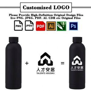 Bouteille d'eau en acier inoxydable personnalisable avec logo d'entreprise, cadeau promotionnel pour les événements sportifs - Product Image 2