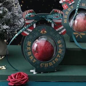 Siheny Kraft Giấy Giáng Sinh Eve Trái Cây Kẹo Hộp Miếng Bọt Biển Lót Matt Cán Long Lanh In Cho Đảng Trẻ em' Quà Tặng Ngày Giáng Sinh - Product Image 6