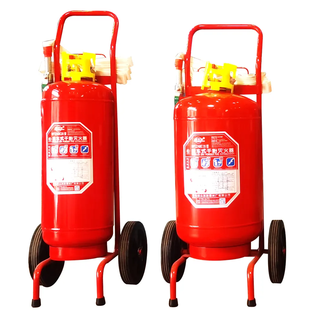 New Product Manufacture ABC Dry Chemical 25kg-50kg Wheeled Dry Powder Fire Extinguisher