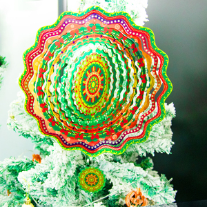Nuevo Molinillo de Viento Metálico para Navidad, Adorno de Jardín, Molinillo de Viento 3D Grande - Product Image 2