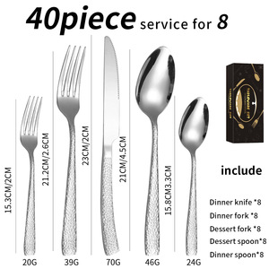 Лидер продаж, набор столовых приборов из нержавеющей стали с узором из змеиного молота, нож для стейка в западном стиле, вилка и ложка - Product Image 5