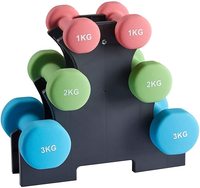 Ensemble d'haltères hexagonales solides de 20 kg pour l'exercice à domicile