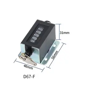 D67-F mini Digitaler mechanischer Rotations zähler Rück stell barer Zug zähler zähler