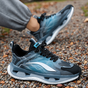 Zapatos Deportivos Casuales para Hombre, Cómodos, con Cordones, Diseño a Rayas, Tela Suave, Ideales para Primavera y Otoño, para Correr y Caminar - Product Image 2
