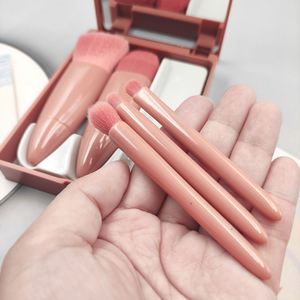 New Fashion Small Portable Cosmetic Brush With Mirror Makeup Brush Set OEM Blush Brush - Product Image 6