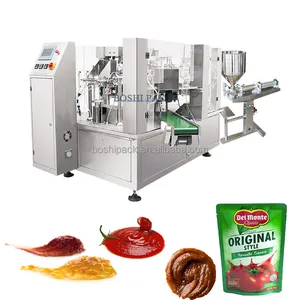 Spout paper bag pouch packaging machine single spout pouch Oil Water doypack liquid rotary pouch packing machine