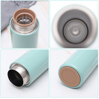 Bouteille Thermos Isotherme à Double Paroi en Acier Inoxydable 304 de 500 ml avec Logo Personnalisé, Couvercle Effet Bois et Isolation Sous Vide
