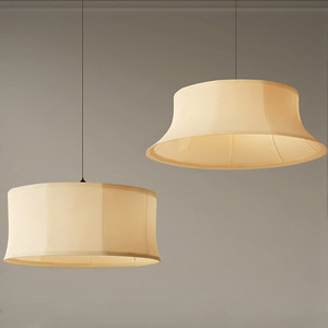 Lustre d'inspiration zen japonaise, luminaire rond en tissu E27, pour salon, chambre à coucher, salon de thé, hôtel - Product Image 4