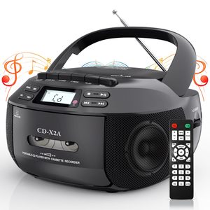 <span class=keywords><strong>Lecteur</strong></span> de cassettes et de <span class=keywords><strong>CD</strong></span> <span class=keywords><strong>portable</strong></span> avec <span class=keywords><strong>radio</strong></span> AM FM, Bluetooth, son stéréo, écran LCD pour cadeau à domicile - Product Image 1