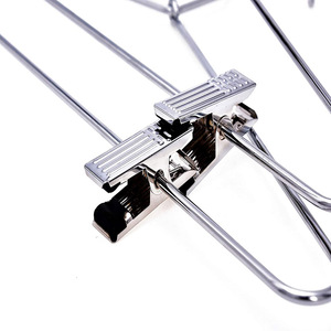 Percha Metálica para Ropa con 2 Pinzas y Muescas, de Acero Inoxidable Color Plata, para Secado <span class=keywords><strong>en</strong></span> Baño y Sala de Estar - Product Image 5