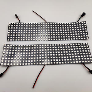 WS2812B lampu Panel <span class=keywords><strong>LED</strong></span> RGB matriks DC 5V, <span class=keywords><strong>8x8</strong></span> 16x16 8x32 WS2812 layar matriks <span class=keywords><strong>Led</strong></span> DIY dapat diprogram piksel individual - Product Image 6