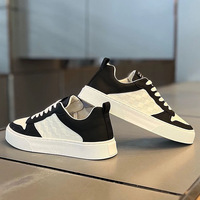 Chaussures blanches respirantes pour hommes, nouvelles tendances estivales, chaussures de sport et de loisirs à semelle épaisse, chaussures tendance pour hommes