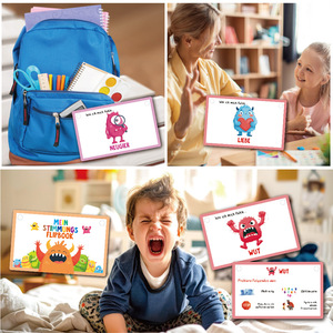 Tarjetas <span class=keywords><strong>de</strong></span> Guía Emocional Alemanas Personalizadas, Tarjetas <span class=keywords><strong>de</strong></span> Aprendizaje <span class=keywords><strong>de</strong></span> Emociones para Niños Preescolares - Product Image 4