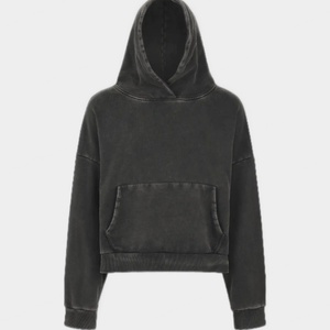 Sudaderas con capucha y sudaderas unisex al por mayor, estilo vintage, 100% algodón, con efecto lavado y rotos, de corte holgado y oversize, tipo chándal. - Product Image 1