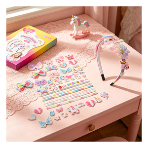 Make Own Fashion <b>Headbands</b> Girls Art Kit Crystal Pearl Crown Flower Decoration Creative Activity Gift Pack Toy - Product Image 5
