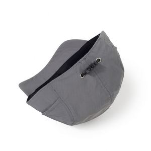 Casquette de sport unie à visière courte 6 panneaux unisexe pour activités de plein air, légère, respirante, séchage rapide, en polyester, modèle standard - Product Image 3