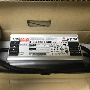 Meanwell hlg driver led alimentation à tension constante 12v 24v 48v 54v Mean well 60W 80W 120W 150W 185W 240W 320W 480W 600W LED d