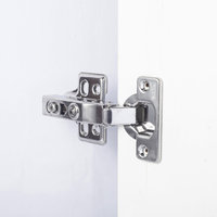 Charnière hydraulique à fermeture douce en acier inoxydable 201 - Coupe de 35 mm pour cuisine, bureau, escalier, hôpital, supermarché