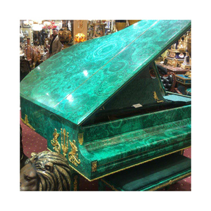 Italie Style Royal <span class=keywords><strong>De</strong></span> Luxe Pierres Précieuses Meubles En Laiton Malachite Incrustation <span class=keywords><strong>Piano</strong></span> À Vendre - Product Image 3