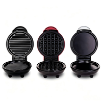 Mini gaufrier électrique en aluminium avec revêtement antiadhésif, thermostat réglable automatique, machine à sandwich, écologique et léger