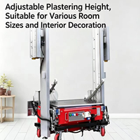 Máquina Automática para Revestir Paredes de Cemento TuoMei, Uso Interior/Exterior, Bomba Ajustable de Arriba a Abajo Incluida, 220/380V, Alto Momento de Carga, 6m