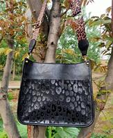 Sangle de guitare sac à main imprimé léopard tournesol vache à la mode Vegan PU cuir épaule Messenger sac à bandoulière rétro femmes sac seau