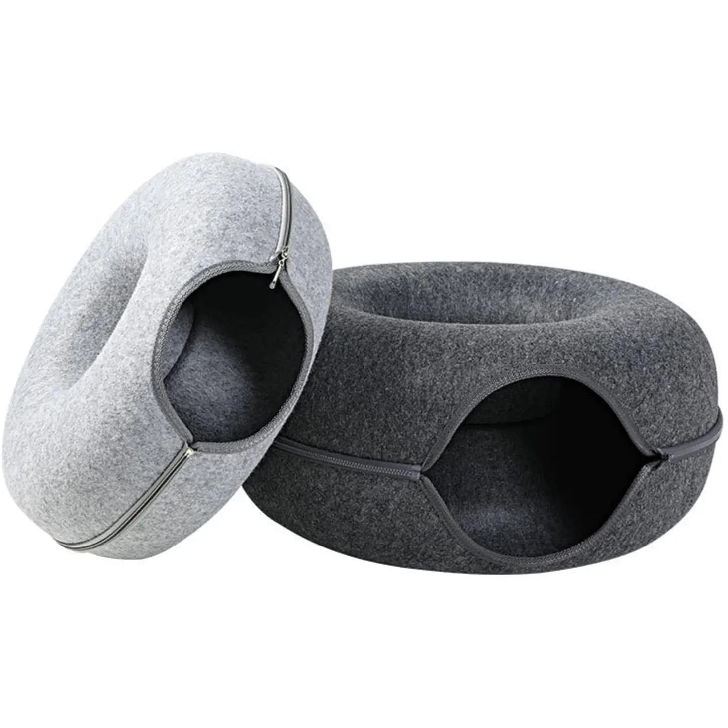 Modern Felt Cat Tunnel Cave Cube Condo Cone Cave Furniture Pet Home Style Cat Tunnel Bed For Cats