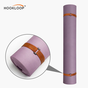 Logo personnalisable en usine réglable marron crochet et boucle sangles de rangement Nylon crochet boucle attache sangle avec boucle - Product Image 3