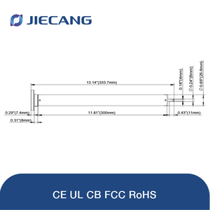 Jiecang DC 12V 24V Điện Áp Thấp Thông Minh Điều Khiển Từ Xa Không Thấm Nước Nhà Thông Minh Mù Màu Cửa Chớp Hình Ống Động Cơ - Product Image 5