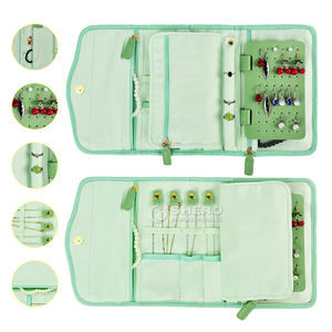 Shero High End Luxury Exquisite Flap Style Multi Compartment Jewelry Bag Custom Color Size for Earring <b>Ring</b> <b>Storage</b> - Product Image 5