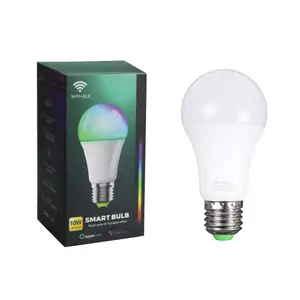 China Manufacturer Energy Saving Lightbulb E26 E27 Bulb Lamp LED Smart Bulb WiFi BT RGB Smart Bulbs