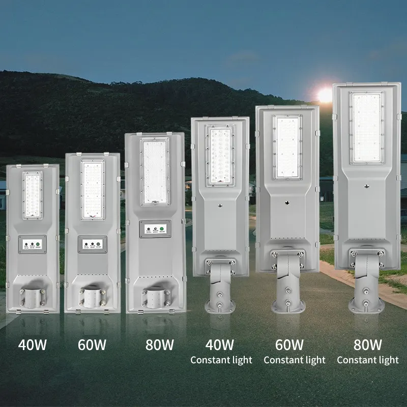 Akıllı şehirlerde tek bir solares sokak lambası açık entegre su geçirmez 20-40w açık
