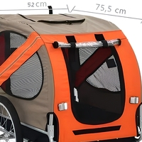 Remorque de vélo pour animaux de compagnie 40 kg, pliable, pour chiens et chats, pour les sorties en plein air