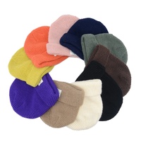 Vente en gros de bonnets en crochet pour femmes, bonnets en gaufre pour hommes, chapeaux d'hiver tricotés personnalisés, bordure côtelée avec étiquette tissée, logo brodé