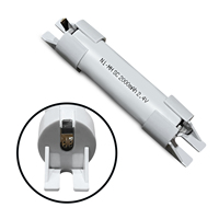 Baterai Pengganti Lampu Darurat JINTION 2.4V 2200mAh NiMH untuk Tridonic 28002087 2 Sel