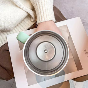 Le plus populaire 650ml contrôle de la température Smart 316 tasse à café en acier inoxydable Portable poignée bureau voiture chauffe gobelet tasse - Product Image 6