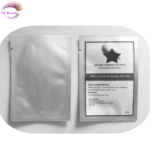 Cómodo curvado, sin pelusa, 2 pares/bolsa, almohadillas pequeñas para los ojos, Parche de Gel, extensión de pestañas, almohadillas para los ojos de máscara, logotipo privado - Product Image 3