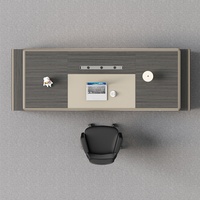 Bureau de direction modulaire en forme de I, extensible, de luxe moderne, facile à assembler, en bois écologique, mobilier commercial pour bureau de patron