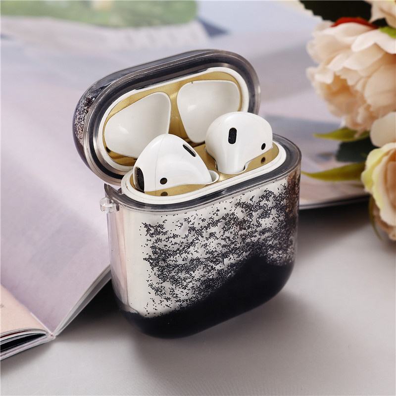 TPU PC Quicksand Bling Earphone Case - Image 4