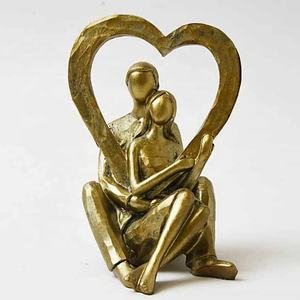 Bronze Couple Coeur Sculpture - Product Image 1