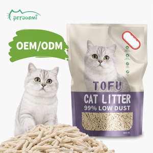 Litière pour chat en tofu de qualité supérieure, 1,5 mm, faible teneur en poussière, contrôle des odeurs, sable pour chat, fourniture d'usine - Product Image 1