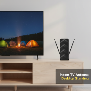 <span class=keywords><strong>Antenne</strong></span> VHF UHF longue portée Antop pour signaux TV numériques, amplifiée, dipôle, réflecteur, performance élevée intégrée de 28 dB - Product Image 2