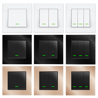 TB11 1/2/3 gang Tuya Smart EU/UK Interruttore di Comando A Distanza Pulsante Fisico interruttore Zigbee elettrica Interruttore Senza Fili