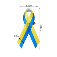 MSD Ruban de Sensibilisation Personnalisée Amour Paix Vente en Gros Impression de Ruban Drapeau Russe Épingle de Ruban avec Épingle de Sûreté