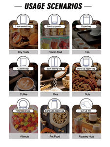 Sacs d'emballage pour biscuits imprimés en couleur de dessin animé, sacs auto-scellants pour collations d'animaux mignons, bonbons, produits de boulangerie, sacs scellés - Product Image 5