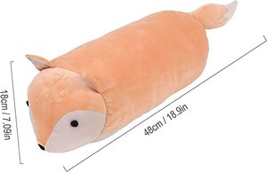Oreiller câlin en peluche de renard, animaux doux, long corps, en peluche, confort de sommeil, jouets avec logo personnalisé, cadeau pour filles et garçons - Product Image 2
