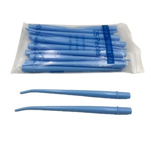 Tubes d'aspiration dentaire jetables, 25 pièces par paquet, embouts chirurgicaux buccaux courbés pour usage clinique - Product Image 1