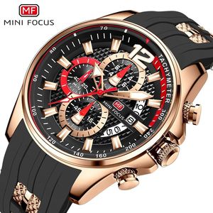 นาฬิกาควอตซ์แท้ Mini Focus MF0350G MF 0350 รุ่นโครโนกราฟ ปฏิทิน กันน้ำ เรืองแสง สำหรับผู้ชาย - Product Image 3